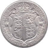 1924 HALFCROWN ( AUNC ) B - Halfcrown - Cambridgeshire Coins