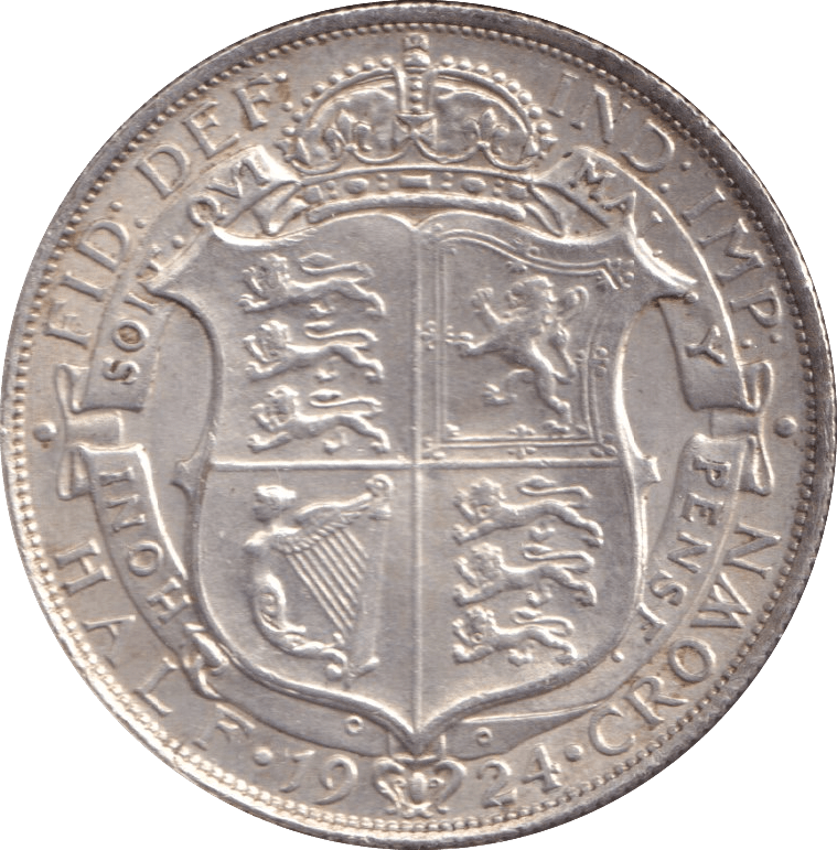 1924 HALFCROWN ( AUNC ) - Halfcrown - Cambridgeshire Coins