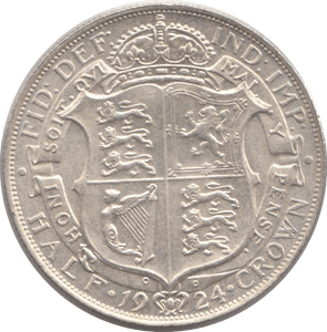 1924 HALFCROWN ( EF ) 1 - Halfcrown - Cambridgeshire Coins