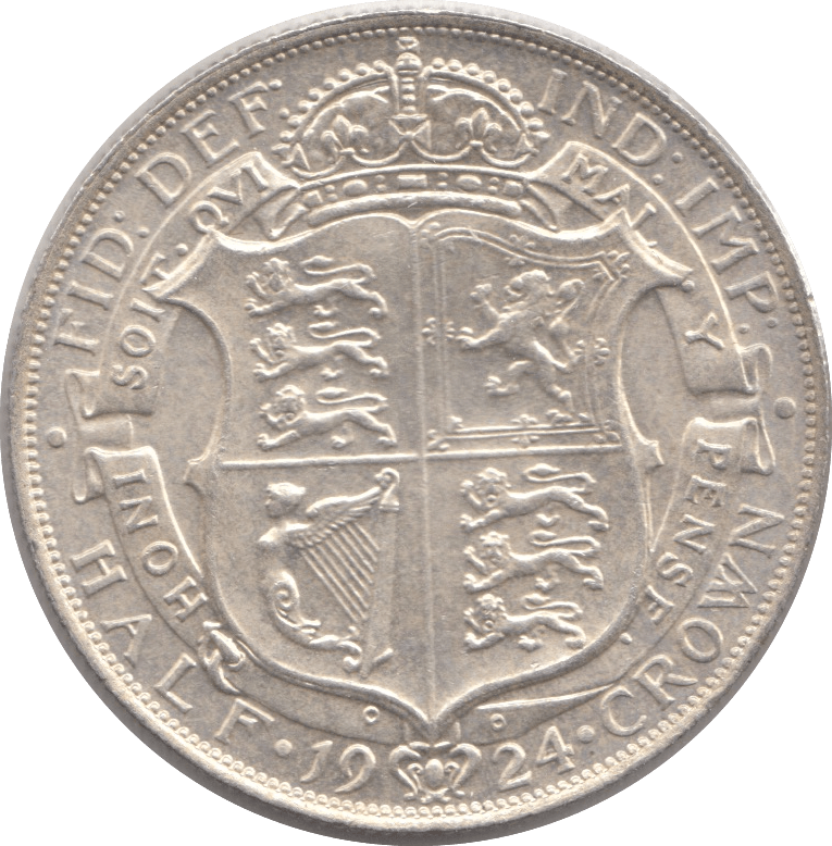 1924 HALFCROWN ( EF ) 1 - Halfcrown - Cambridgeshire Coins