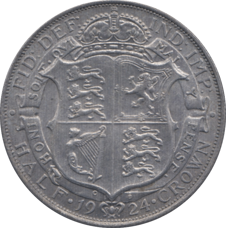 1924 HALFCROWN ( EF ) 1 - Halfcrown - Cambridgeshire Coins