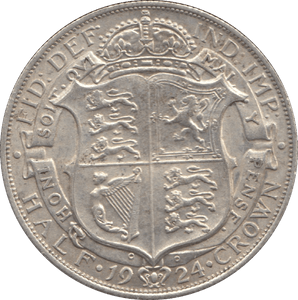 1924 HALFCROWN ( EF ) 7 - Halfcrown - Cambridgeshire Coins