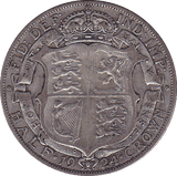 1924 HALFCROWN ( F ) A - Halfcrown - Cambridgeshire Coins