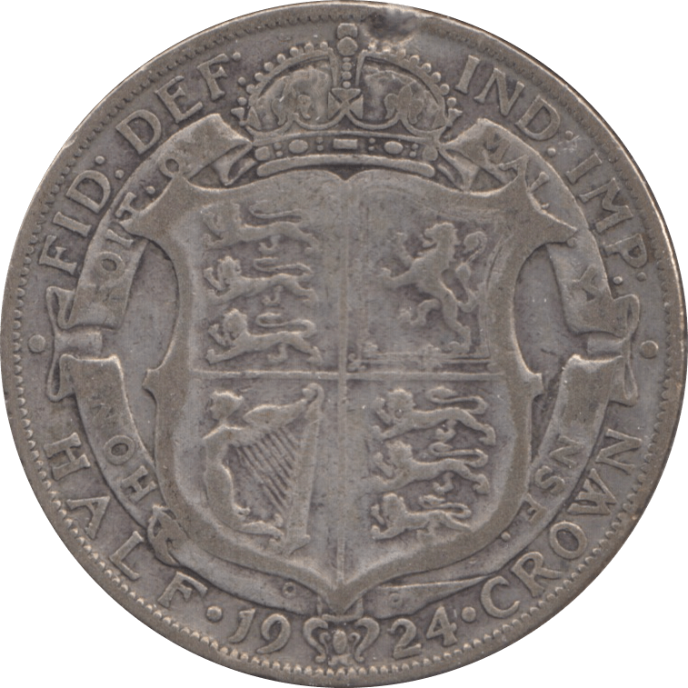 1924 HALFCROWN ( FINE ) 5 - Halfcrown - Cambridgeshire Coins