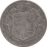 1924 HALFCROWN ( FINE ) 5 - Halfcrown - Cambridgeshire Coins