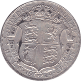 1924 HALFCROWN ( GF ) B - Halfcrown - Cambridgeshire Coins