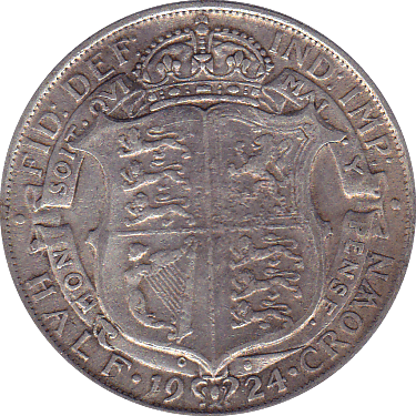 1924 HALFCROWN ( GF ) - Halfcrown - Cambridgeshire Coins