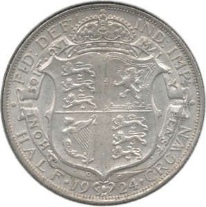 1924 HALFCROWN ( GVF ) - Halfcrown - Cambridgeshire Coins