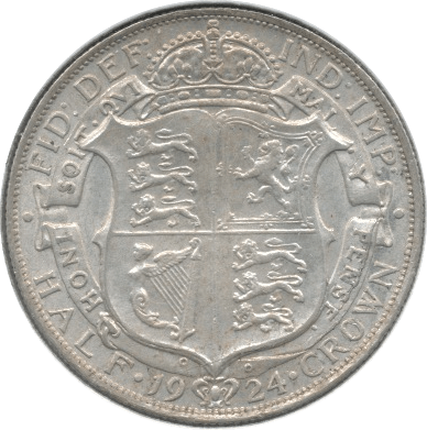 1924 HALFCROWN ( GVF ) - Halfcrown - Cambridgeshire Coins