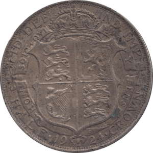 1924 HALFCROWN ( VF ) 2 - Halfcrown - Cambridgeshire Coins