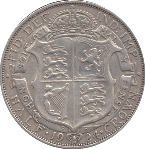 1924 HALFCROWN ( VF ) 3 - Halfcrown - Cambridgeshire Coins