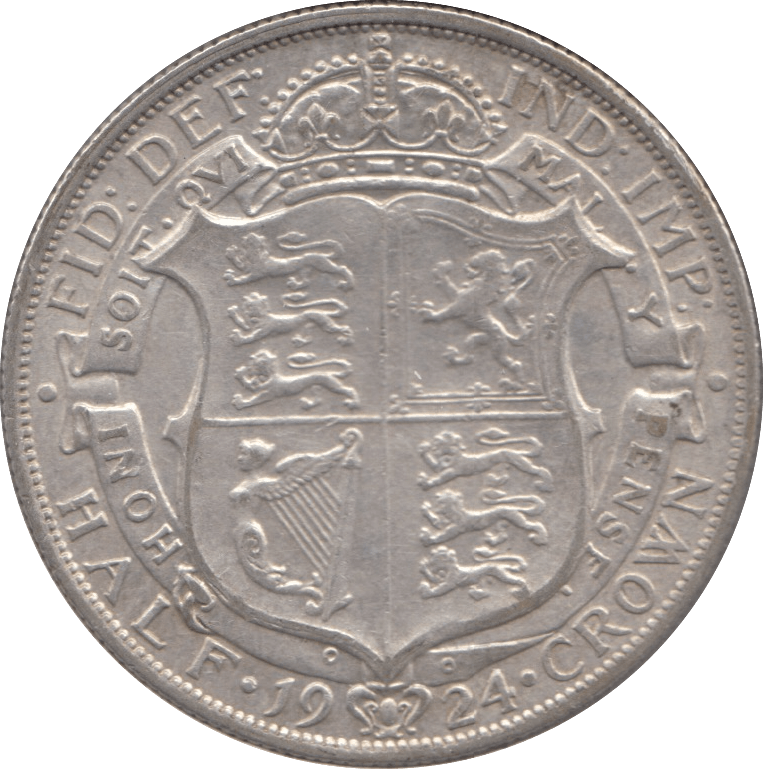 1924 HALFCROWN ( VF ) 3 - Halfcrown - Cambridgeshire Coins