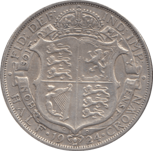 1924 HALFCROWN ( VF ) 3 - Halfcrown - Cambridgeshire Coins