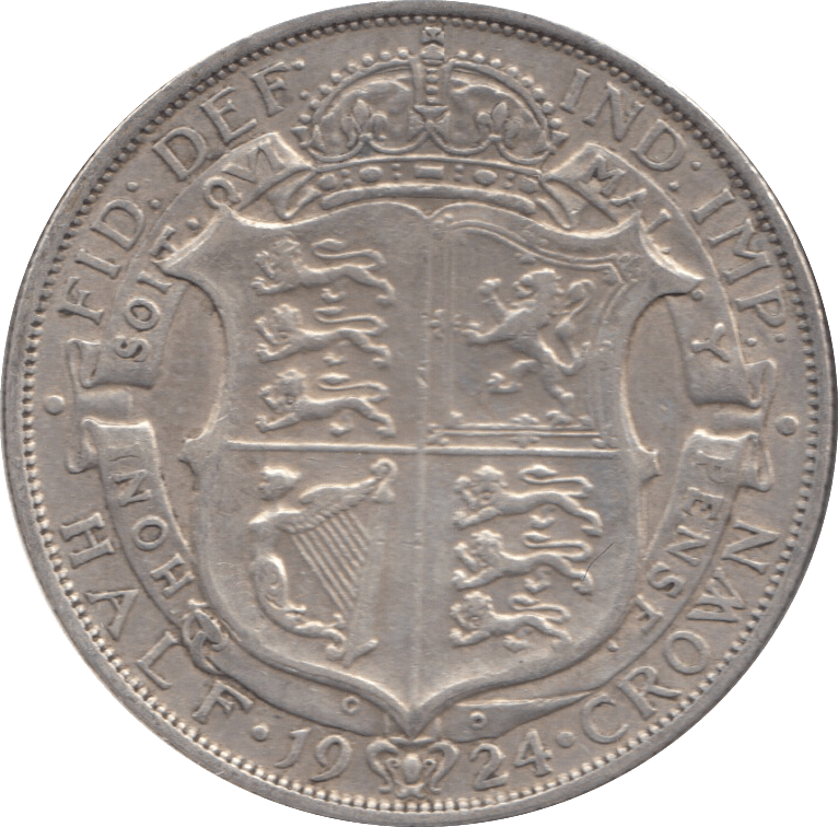 1924 HALFCROWN ( VF ) 3 - Halfcrown - Cambridgeshire Coins