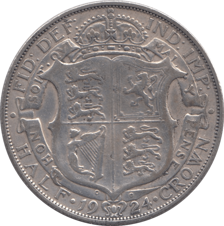 1924 HALFCROWN ( VF ) - Halfcrown - Cambridgeshire Coins