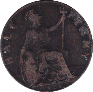 1924 HALFPENNY ( F ) - Halfpenny - Cambridgeshire Coins