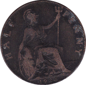 1924 HALFPENNY ( F ) - Halfpenny - Cambridgeshire Coins