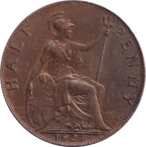 1924 HALFPENNY ( UNC ) - Halfpenny - Cambridgeshire Coins