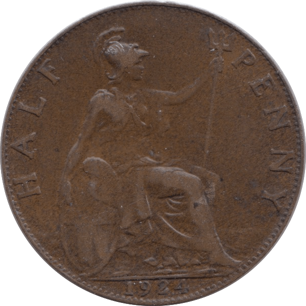1924 HALFPENNY ( VF ) - HALFPENNY - Cambridgeshire Coins