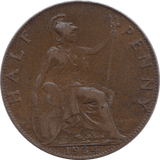 1924 HALFPENNY ( VF ) - HALFPENNY - Cambridgeshire Coins