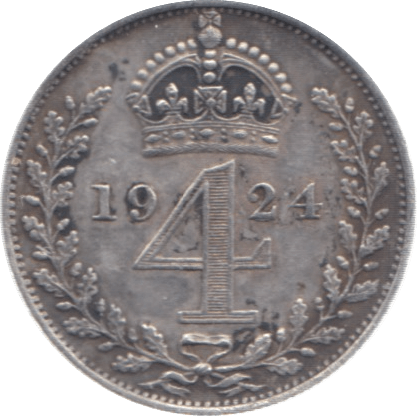 1924 MAUNDY FOURPENCE ( GVF ) - Maundy Coins - Cambridgeshire Coins