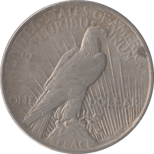 1924 PEACE DOLLAR USA - SILVER WORLD COINS - Cambridgeshire Coins