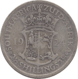 1924 SILVER 2 1/2 SHILLING SOUTH AFRICA - SILVER WORLD COINS - Cambridgeshire Coins