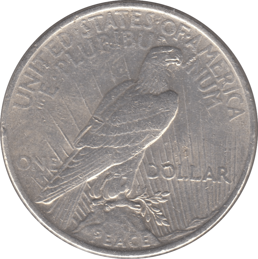 1924 SILVER PEACE DOLLAR USA 5 - SILVER WORLD COINS - Cambridgeshire Coins