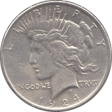 1924 SILVER PEACE DOLLAR USA 5 - SILVER WORLD COINS - Cambridgeshire Coins