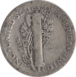 1924 SILVER USA ONE DIME - SILVER WORLD COINS - Cambridgeshire Coins