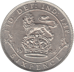 1924 SIXPENCE ( AUNC ) B - Sixpence - Cambridgeshire Coins