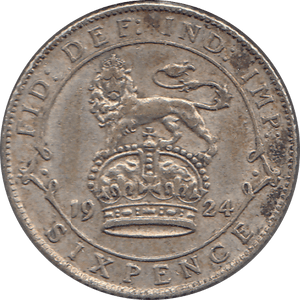 1924 SIXPENCE ( EF ) 2 - Sixpence - Cambridgeshire Coins