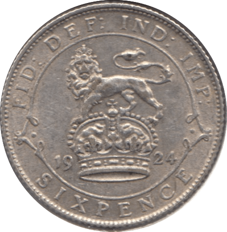 1924 SIXPENCE ( EF ) - Sixpence - Cambridgeshire Coins