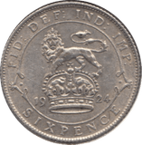 1924 SIXPENCE ( EF ) - Sixpence - Cambridgeshire Coins