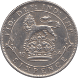 1924 SIXPENCE ( EF ) - Sixpence - Cambridgeshire Coins