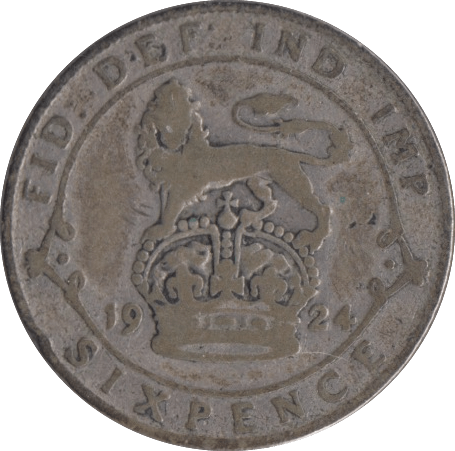 1924 SIXPENCE ( NF ) - Sixpence - Cambridgeshire Coins