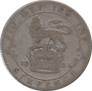 1924 SIXPENCE ( NF ) - Sixpence - Cambridgeshire Coins