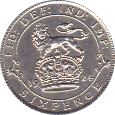 1924 SIXPENCE ( UNC ) - Sixpence - Cambridgeshire Coins