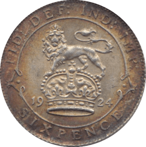 1924 SIXPENCE ( UNC ) - Sixpence - Cambridgeshire Coins