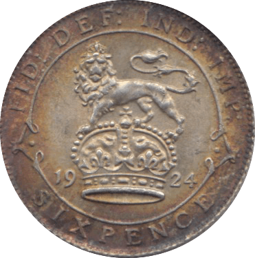 1924 SIXPENCE ( UNC ) - Sixpence - Cambridgeshire Coins
