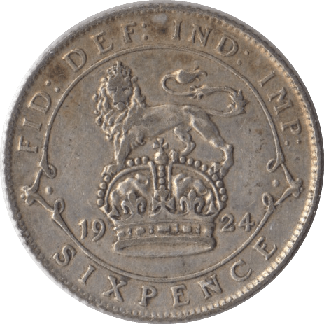 1924 SIXPENCE ( VF ) - Sixpence - Cambridgeshire Coins