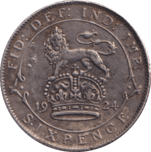 1924 SIXPENCE ( VF ) - Sixpence - Cambridgeshire Coins