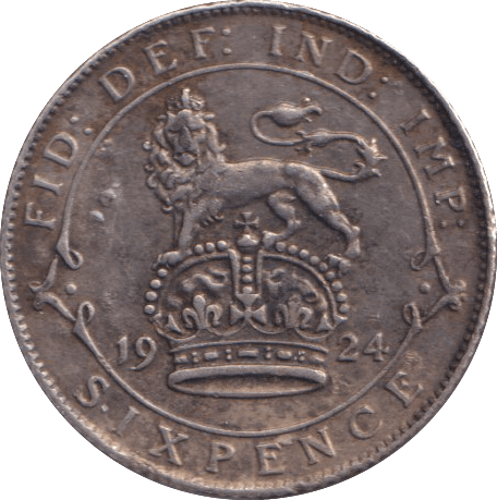 1924 SIXPENCE ( VF ) - Sixpence - Cambridgeshire Coins