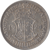 1924 SOUTH AFRICA SILVER 2 1/2 SHILLING - SILVER WORLD COINS - Cambridgeshire Coins