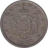 1924 TWO LEI ROMANIA - WORLD COINS - Cambridgeshire Coins