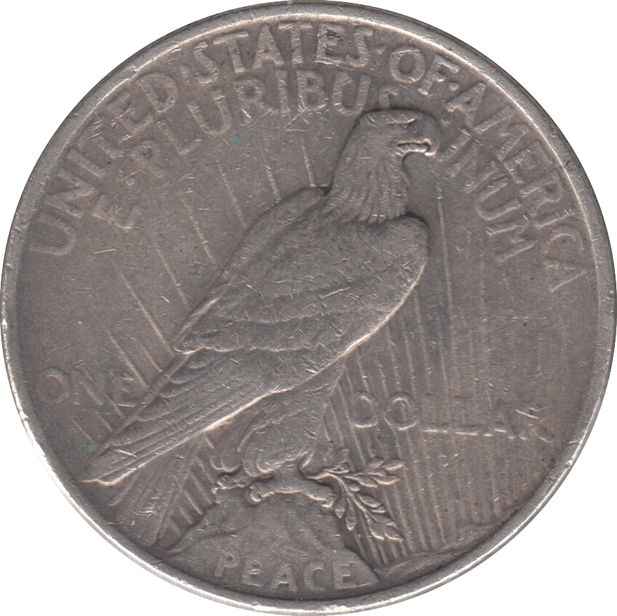 1924 USA PEACE SILVER DOLLAR - SILVER WORLD COINS - Cambridgeshire Coins