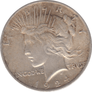 1924 USA SILVER DOLLAR - WORLD COINS - Cambridgeshire Coins