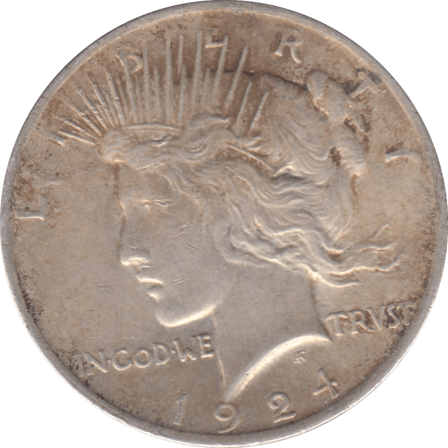 1924 USA SILVER DOLLAR - WORLD COINS - Cambridgeshire Coins