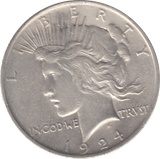 1924 USA SILVER ONE DOLLAR - WORLD SILVER COINS - Cambridgeshire Coins