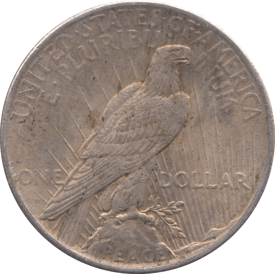 1924 USA SILVER PEACE DOLLAR - SILVER WORLD COINS - Cambridgeshire Coins